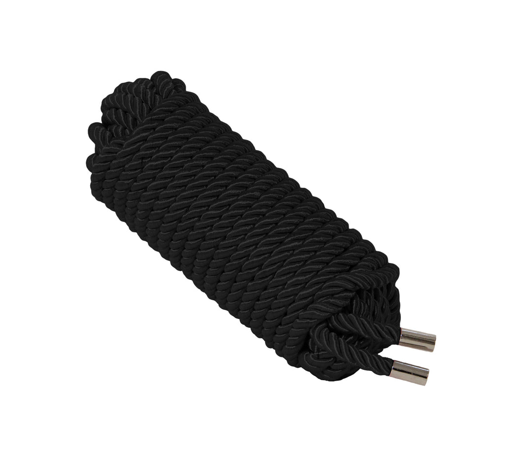Silky Bondage Rope - 10M Black