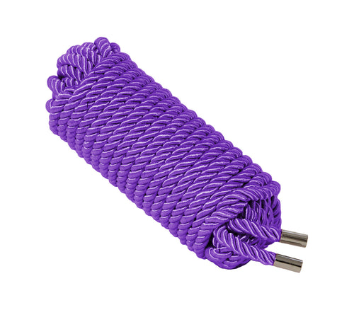 Silky Bondage Rope - 10M Purple