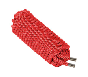 Silky Bondage Rope - 10M Red