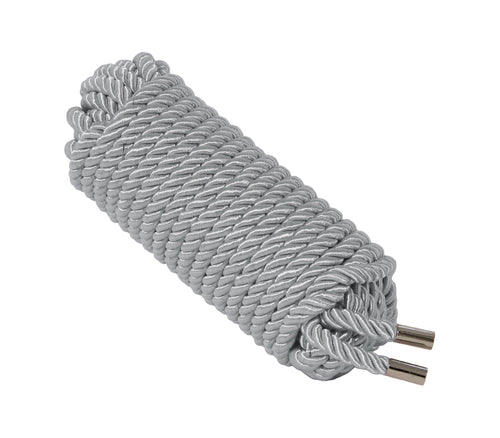 Silky Bondage Rope - 10M Silver