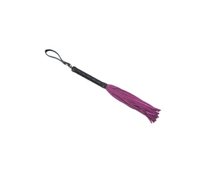 Suede Whip with Latex Handle - Pink