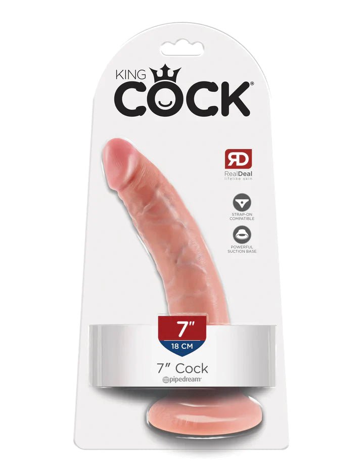 King Cock - 7" Cock - Tan - divasdenau