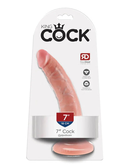 King Cock - 7" Cock - Tan - divasdenau