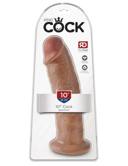 King Cock - 10" Cock - Tan - divasdenau