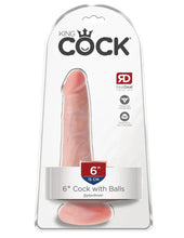 Load image into Gallery viewer, King Cock - 6" Cock with Balls - Flesh - divasdenau