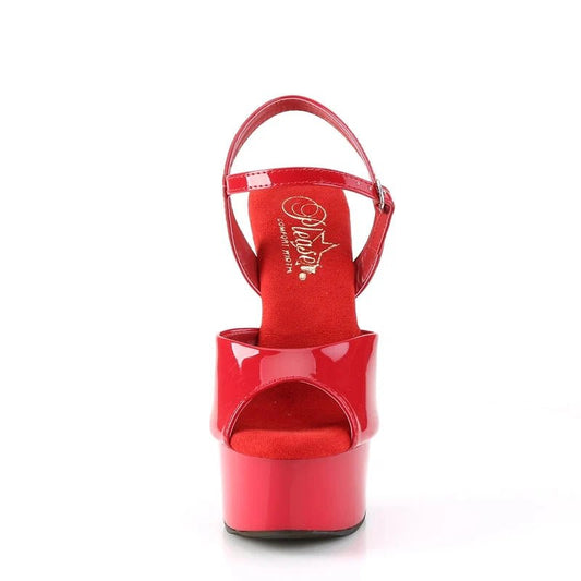 Pleaser - Gleam - Red Patent - divasdenau
