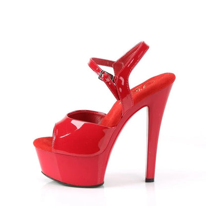 Pleaser - Gleam - Red Patent - divasdenau