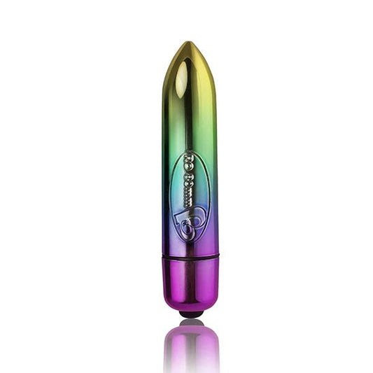 Rocks Off - 80mm Rainbow Vibrating Bullet - 7 Speeds - divasdenau