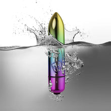 Load image into Gallery viewer, Rocks Off - 80mm Rainbow Vibrating Bullet - 7 Speeds