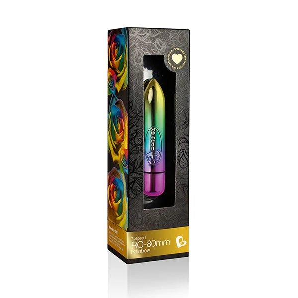 Rocks Off - 80mm Rainbow Vibrating Bullet - 7 Speeds - divasdenau