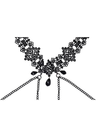 Sex And Mischief - Lace - Collar with Nipple Ties - divasdenau