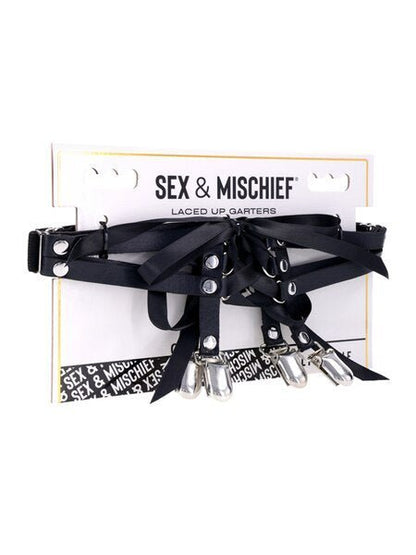 Sex And Mischief - Lace - Laced Up Garters - divasdenau