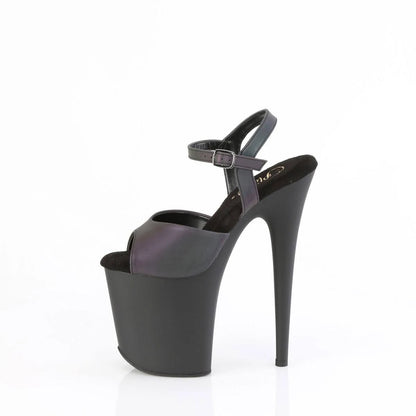 Pleaser - Flamingo Platform Sandal - Matte Reflective Platform - divasdenau