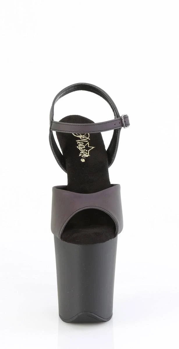 Pleaser - Flamingo Platform Sandal - Matte Reflective Platform - divasdenau