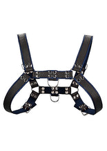 Load image into Gallery viewer, Ouch! - Bulldog Bonded Leather Chest Harness L/XL