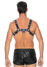 Load image into Gallery viewer, Ouch! - Bulldog Bonded Leather Chest Harness L/XL