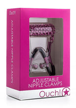 Load image into Gallery viewer, Ouch! - Adjustable Nipple Clamps - Pink