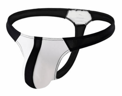 Men’s Color-Block Thong - White - divasdenau