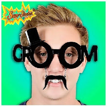 Load image into Gallery viewer, Sun-Staches Groom Glasses with Mustache
