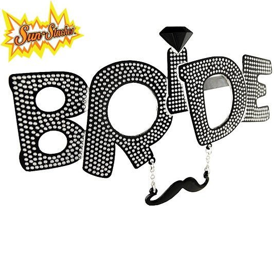 Sun-Staches Bride Glasses with Mustache - divasdenau