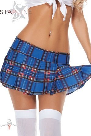 Pleated Plaid Skirt - divasdenau
