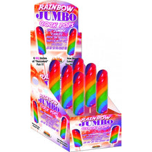 Load image into Gallery viewer, Jumbo Candy Cock Pop - Rainbow