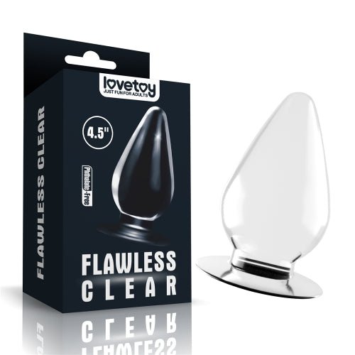 Flawless Clear - Butt Plug 4.5'' - divasdenau