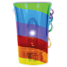 Load image into Gallery viewer, Light Up Rainbow Pecker Shot Glass