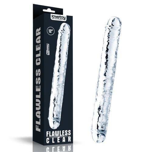 Flawless Clear - Double Dildo 12'' - divasdenau