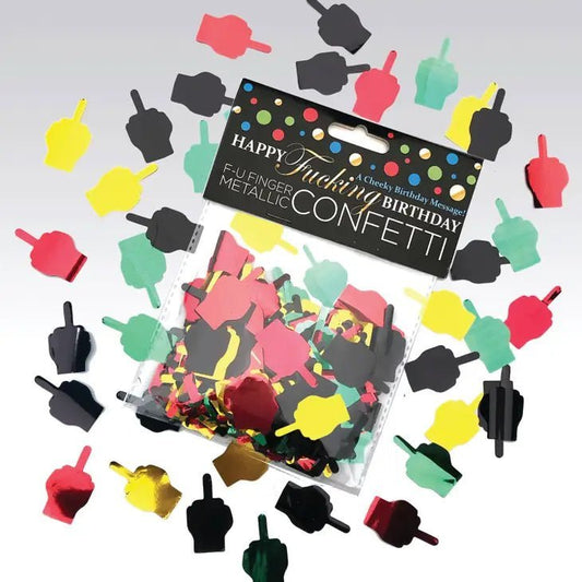 Happy Fucking Birthday FU Finger Confetti - divasdenau