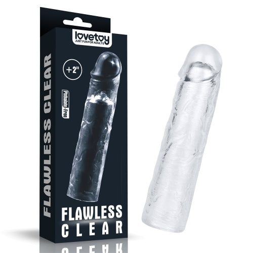 Flawless Clear - Penis Sleeve +2''