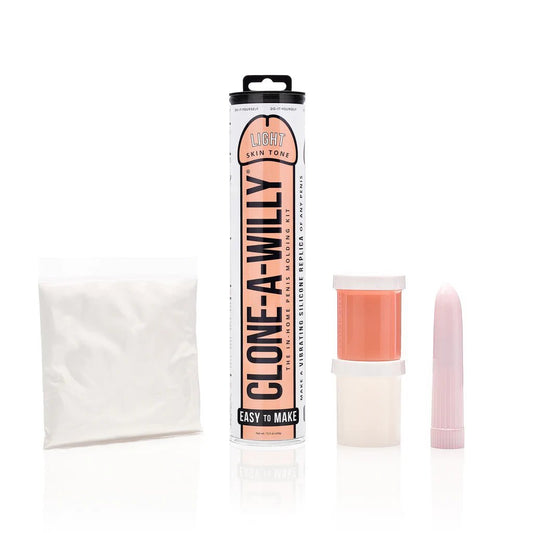 Clone-A-Willy - Vibrating Penis Cloning Kit - Flesh - divasdenau
