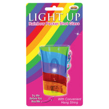 Load image into Gallery viewer, Light Up Rainbow Pecker Shot Glass