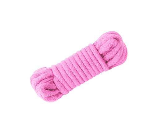 Love in Leather - Cotton Bondage Rope - 10M Pink