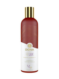 DONA Essential Massage Oil - Relax Lavender & Tahitian Vanilla