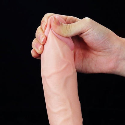 Cumming Softee - 9" Soft Ejaculation Cock w/Balls - divasdenau