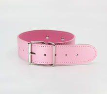 Load image into Gallery viewer, Berlin Baby - Unlined Faux Leather Collar &amp; Lead - Pink