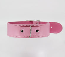 Load image into Gallery viewer, Berlin Baby - Unlined Faux Leather Collar &amp; Lead - Pink