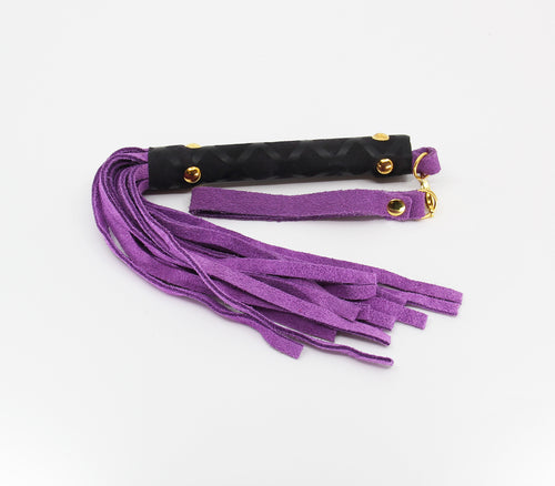 Berlin Baby - Mini Faux Suede Whip with Detachable Wrist Strap - Purple