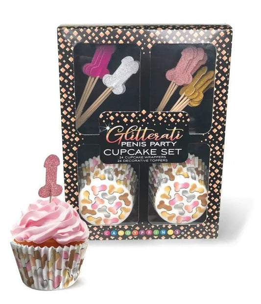 Glitterati - Penis Party Cupcake Set - divasdenau