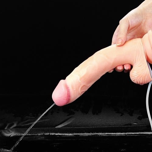 Cumming Softee - 9" Soft Ejaculation Cock w/Balls - divasdenau