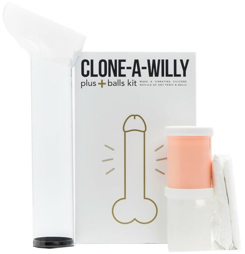 Clone-A-Willy - Vibrating Penis & Balls Cloning Kit - Flesh