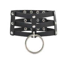 Load image into Gallery viewer, Love in Leather - Faux Leather Triple Strap Collar