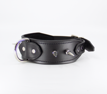 Load image into Gallery viewer, Love in Leather - Long Spiked Leather Collar