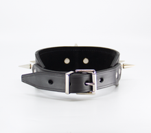 Load image into Gallery viewer, Love in Leather - Long Spiked Leather Collar