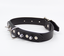 Load image into Gallery viewer, Love in Leather - Short Spiked Leather Collar