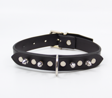 Load image into Gallery viewer, Love in Leather - Short Spiked Leather Collar