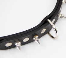 Load image into Gallery viewer, Love in Leather - Short Spiked Leather Collar
