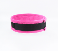Load image into Gallery viewer, Love in Leather - Diamanté Embellished Soft Collar - &#39;Slave&#39; - Pink