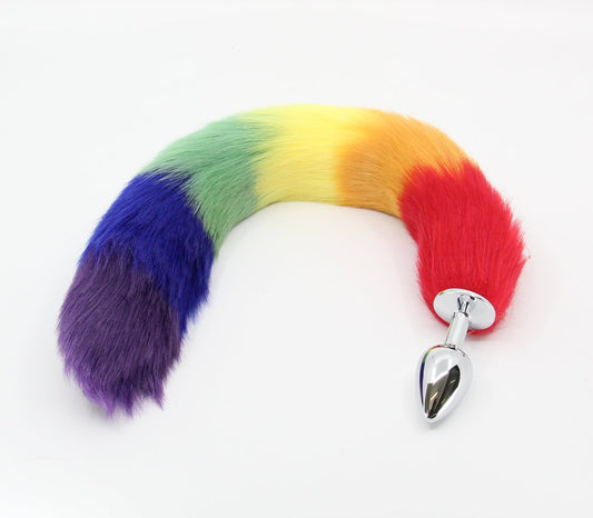 Fox Tail Metal Butt-Plug - Pride Edition - divasdenau